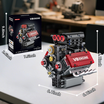 Working V8 Engine Model Kit