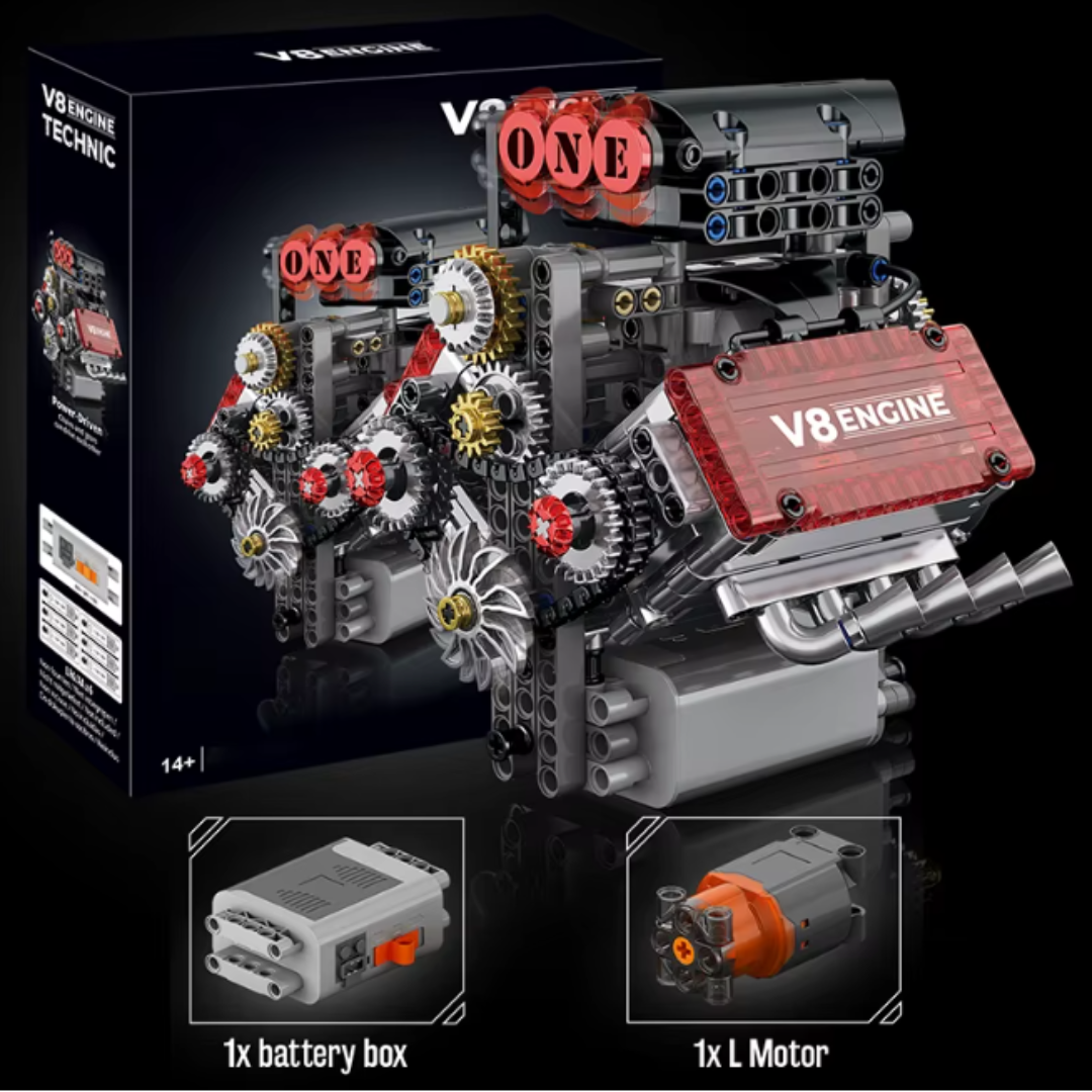 Working V8 Engine Model Kit