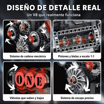 Motor V8 funcional